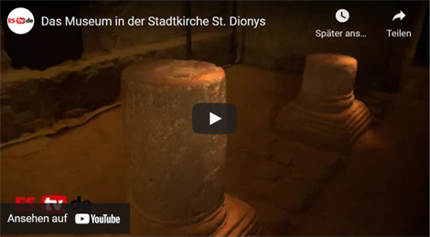 Startseite des Youtube-Videos von ES-TV über das Museum Sankt Dionys.